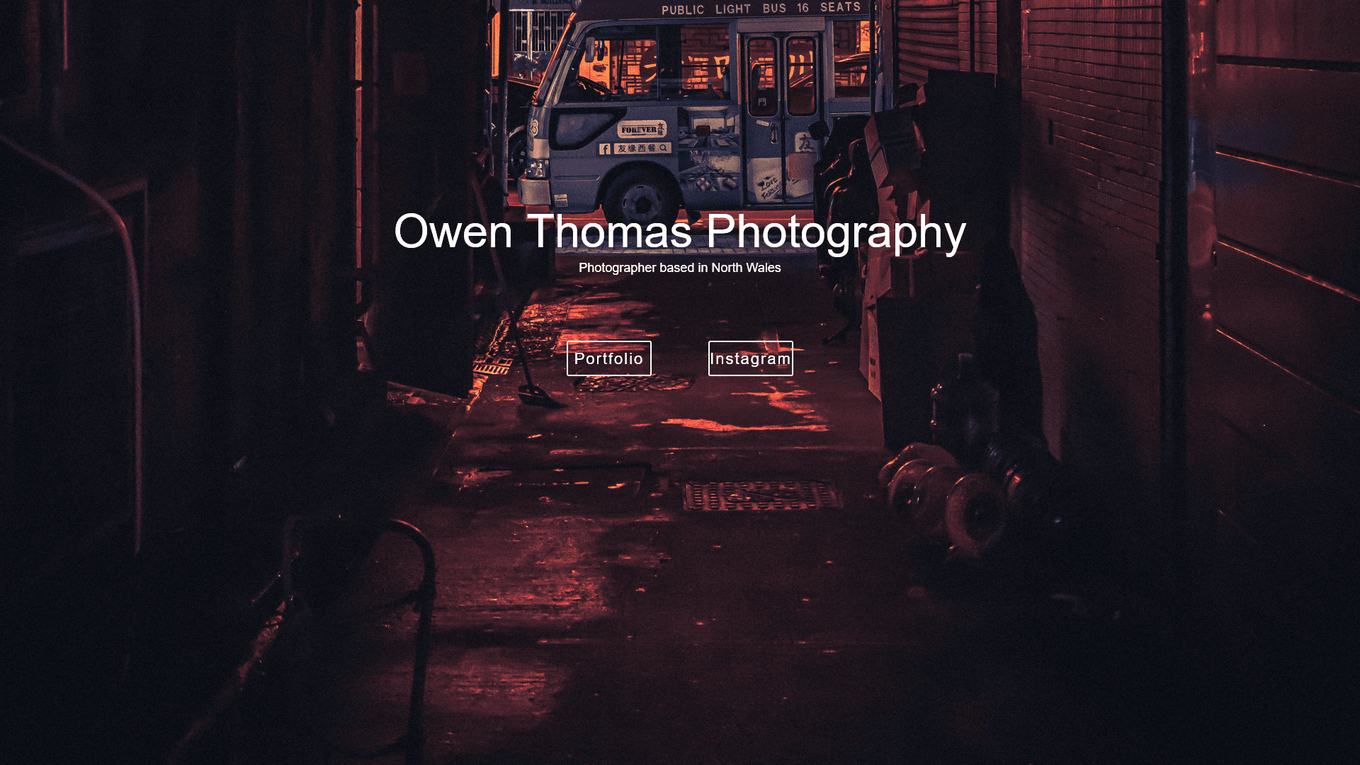 Owen Thomas Photography website preview